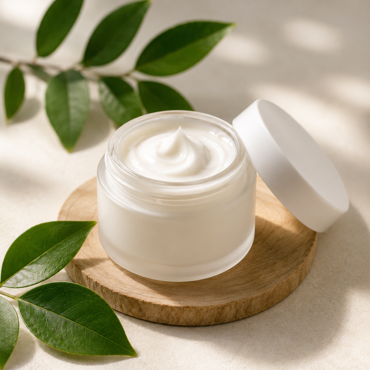 Organic Glow Skincare Cream Upcycled Product Asset