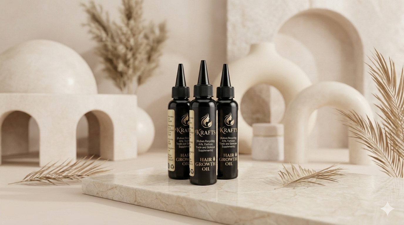Hair growth oil Upcycled Product Asset